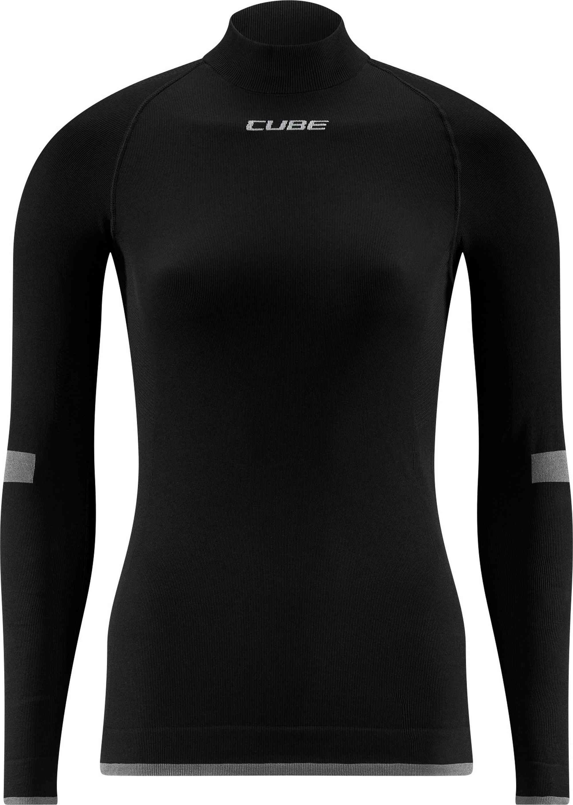 CUBE WS BASELAYER RACE BE WARM L/S BLACK