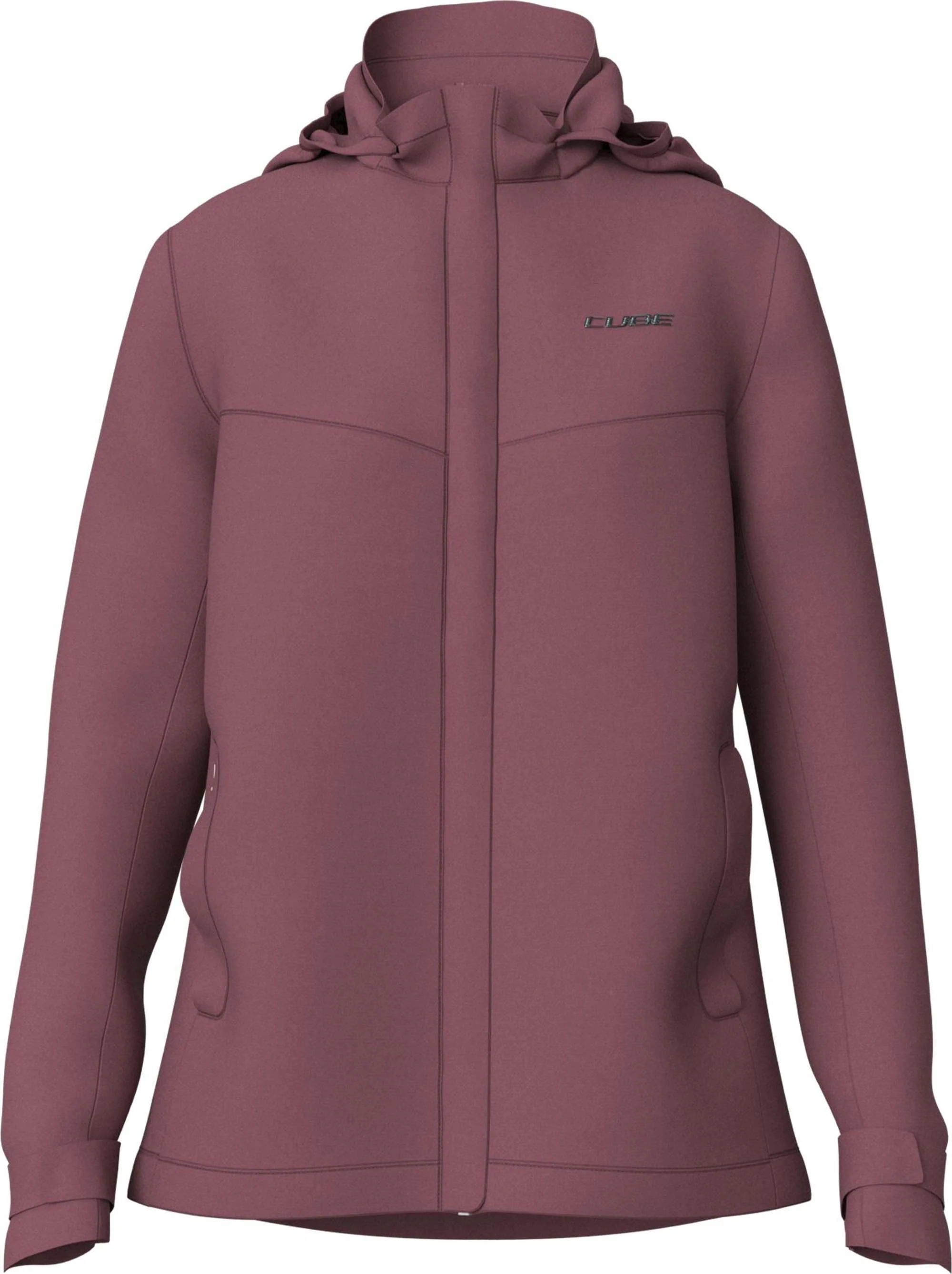 CUBE WS RAIN JACKET CMPT BORDEAUX XS (34)