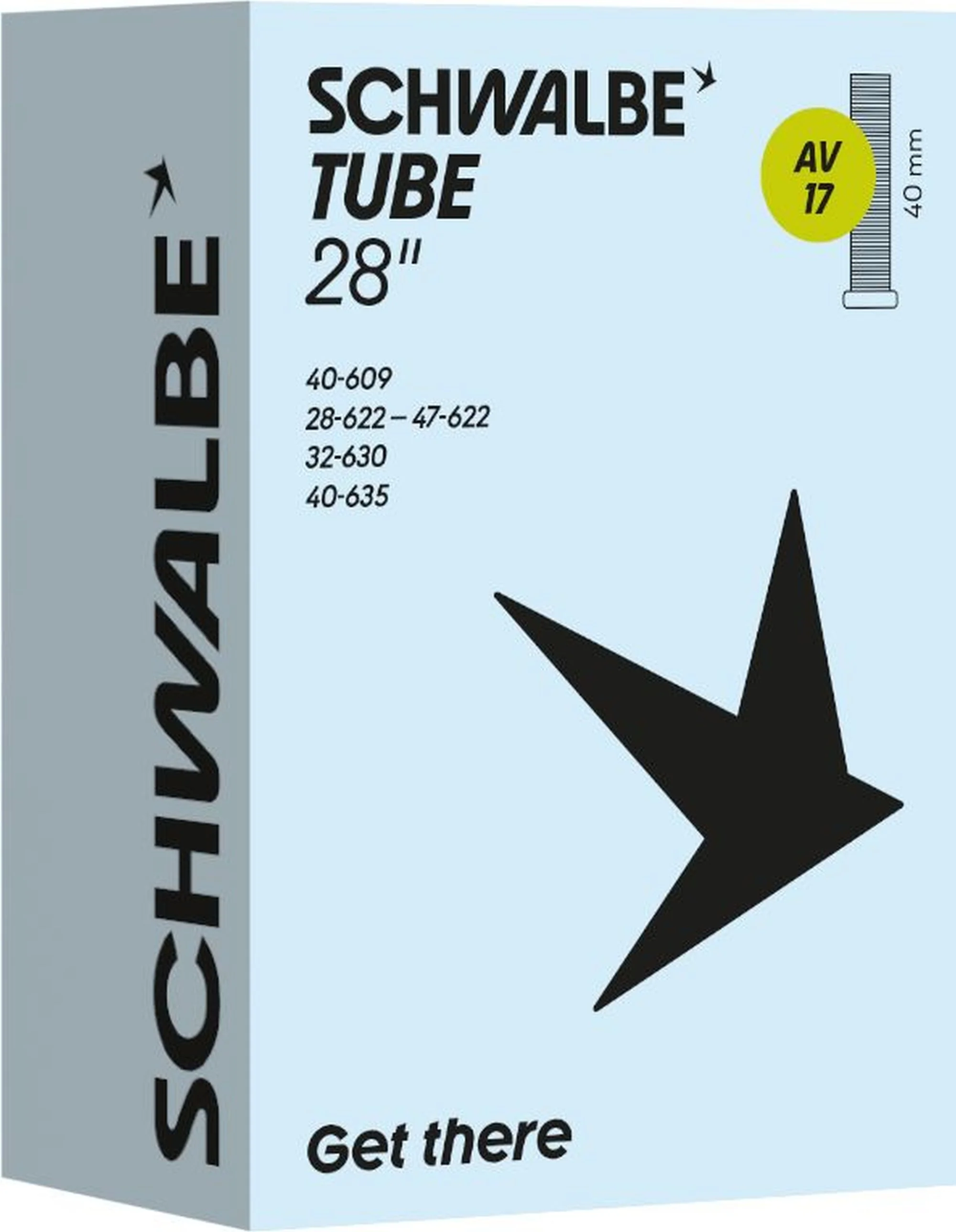 Schwalbe Inner Tube Av17 28 Inch 28/47-622/635